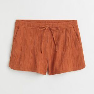 Brown/Orange Cotton Shorts